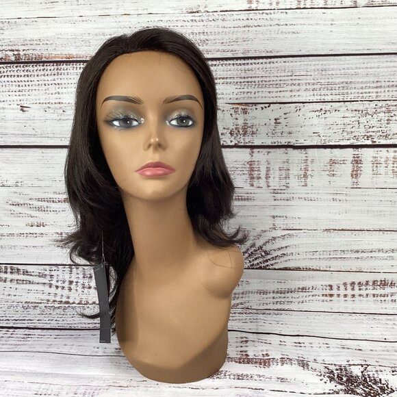 Pazazz Other - Fonda #2 Darkest Brown Partial Lace 1/2 Wig Lace Front New Synthetic Hair